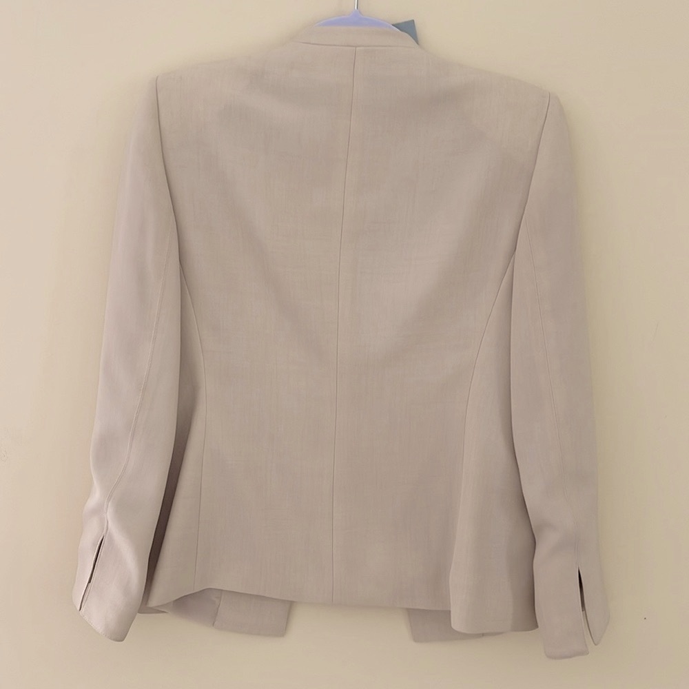 KASPER Beige Open Front Suit Jacket 6P NWT - Picture 7 of 10